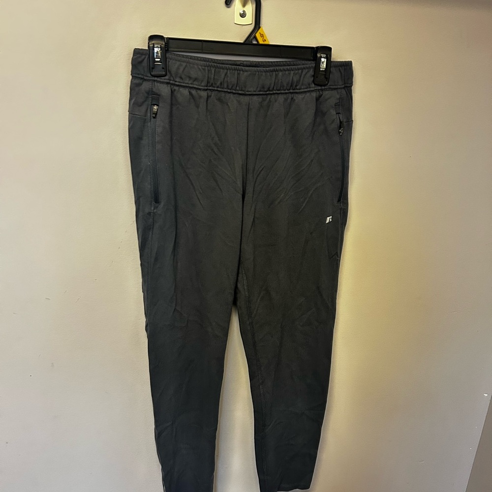 Russell Athletic Black Sweatpants with Tapered Legs